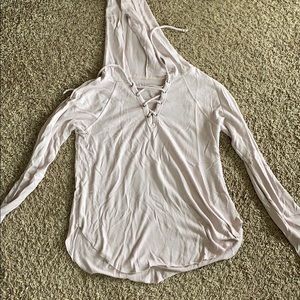American Eagle hooded light sweater